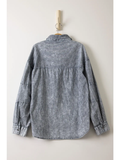 I Can't Change Mineral Washed Button Down