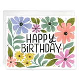 Birthday Greeting Card -Happy Posies