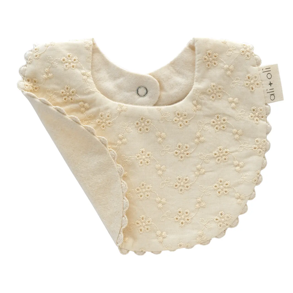 Eyelet Cotton Baby Bib