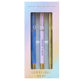 Good Vibes Metal Pen Trio