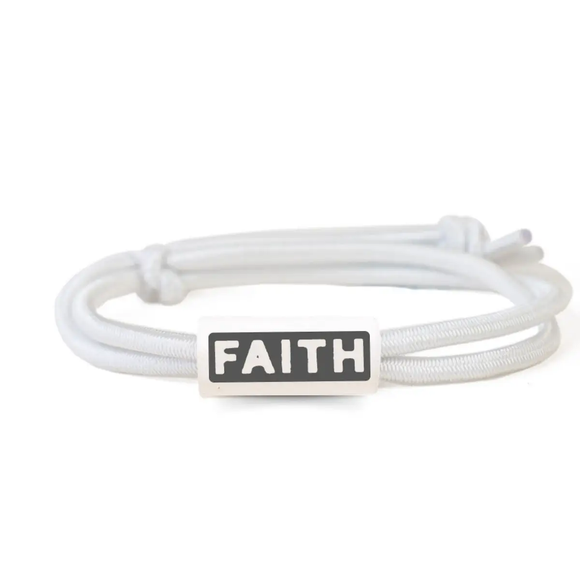 White Faith Bracelet