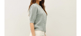 Layla Puff Sleeve Cable Knit Sweater