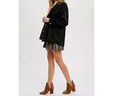 Two Steps Back Faux Suede Jacket