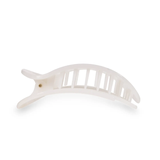 Large Round Flat Hair Clip Coconut White