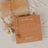 Do Not Worry Mini Tag Necklace