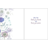 Sympathy Greeting Card : Allium Stem