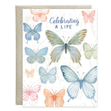 Sympathy Greeting Card : Soft Butterflies