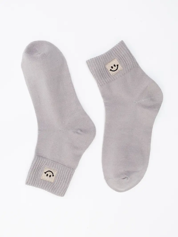 Grey Happy Feet Socks