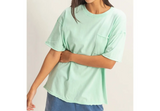 Basic Babe Pocket Tee - Mint