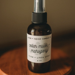 Cedar, Musk + Mahogany Linnen + Room Spray