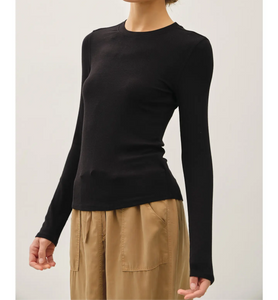 Way Down Yonder Basic Ribbed Crewneck - 3 colors