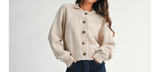 Bebe Button Front Sweater