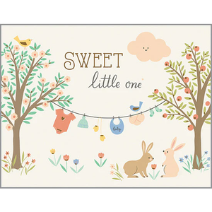 Sweet Little One Baby Greeting Card