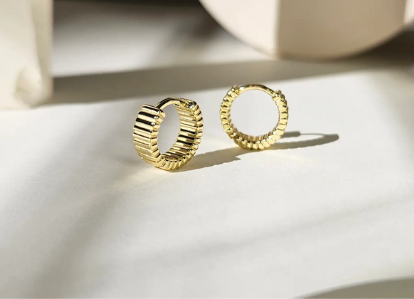 All Day Everyday 8mm 14k Huggie Earrings