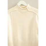 Stand Up Cream Sweater