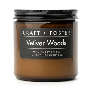 Vetiver Woods 12oz Soy Candle