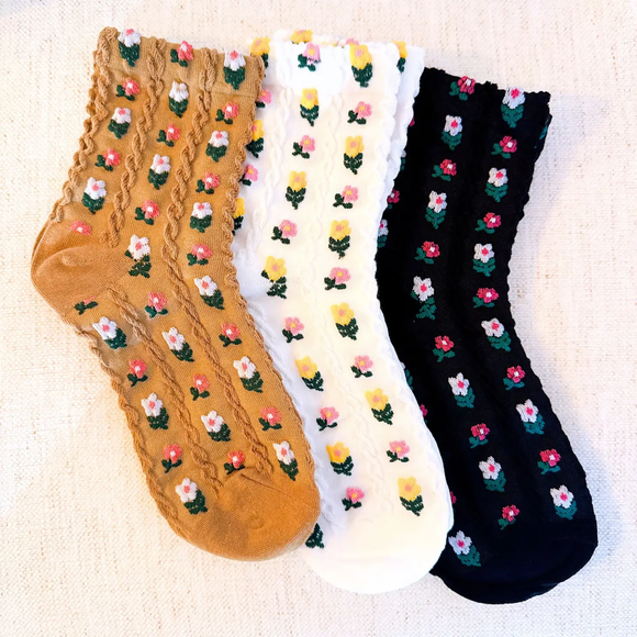 Cutie Mini Flower Socks