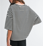 Ivory + Black Boyfriend Tee