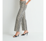 Elevate Leopard Vintage Straight Leg Jeans