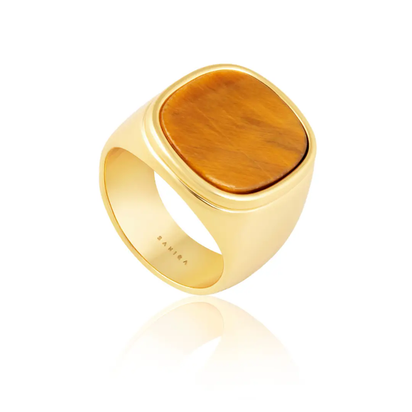18k Tiger Eye Ring