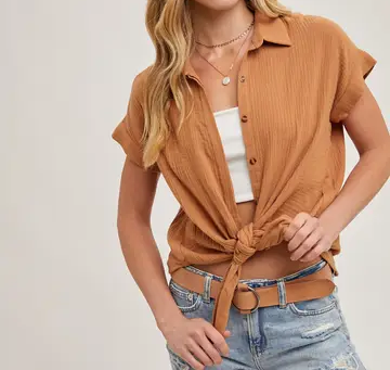 Face To Face Cotton Button Up