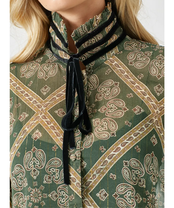 Rock You Sweet Tie Neck Blouse