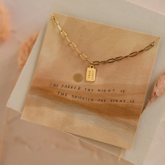 True Light Mini Tag Necklace