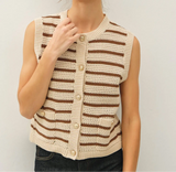Ellie Mae Waffle Sweater Vest