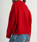 Cherryboo Mock Neck Sweate