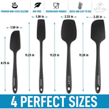 Heat Resistant Silicone Spatula Set