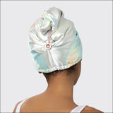 Aura Satin Wrapped Microfiber Hair Towel