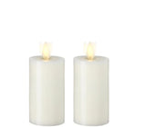 2x4 Moving Flame Candles Set - 2 colors