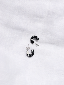 Black + White Mali Earrings