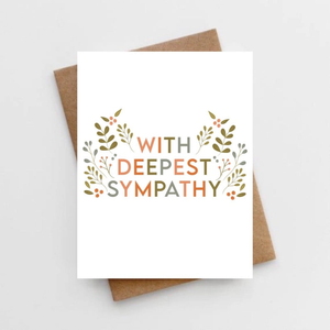 With Deepest Sympathy Greeting Card