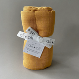 Hello Baby Ochre Muslin Swaddle Blanket