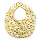 Yellow Flowers Muslin Cotton Baby Bib