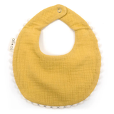 Yellow Flowers Muslin Cotton Baby Bib