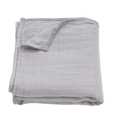 Hello Baby Light Grey Muslin Swaddle Blanket