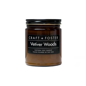 Vetiver Woods 80z Soy Candle