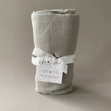 Hello Baby Light Grey Muslin Swaddle Blanket